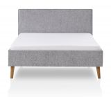 Polsterbett Stormy in grau Einzelbett Liegeflche 140 x 200 cm
