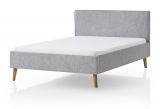 Polsterbett Stormy in grau Einzelbett Liegeflche 140 x 200 cm