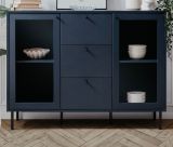 Kommode Barina in blau Wohn- und Esszimmer Sideboard 120 x 90 cm