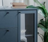 Kommode Barina in blau Wohn- und Esszimmer Sideboard 120 x 90 cm