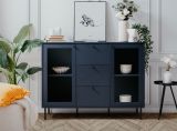 Kommode Barina in blau Wohn- und Esszimmer Sideboard 120 x 90 cm