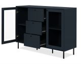 Kommode Barina in blau Wohn- und Esszimmer Sideboard 120 x 90 cm