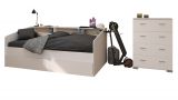 Parisot Kinder- und Jugendzimmer Sleep45 in wei Komplett-Set 2-teilig mit Stauraumbett und Kommode