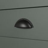 Garderobenschrank Stanton in grn und Evoke Eiche Landhaus Garderobe mit Spiegel 77 x 198 cm