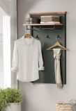 Garderobenpaneel Stanton in grn und Evoke Eiche Landhaus Wandgarderobe 77 x 123 cm