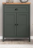 Flurkommode Stanton in grn und Evoke Eiche Landhaus Flur Diele Kommode 77 x 102 cm