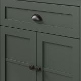 Garderobe Set 5-teilig Stanton in gr�n und Evoke Eiche Landhaus Garderobenkombination 261 x 198 cm