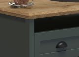 Couchtisch Stanton in grn und Evoke Eiche Landhaus Beistelltisch 101 x 60 cm
