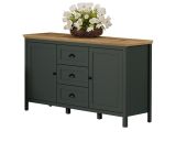 Sideboard Stanton in gr�n und Evoke Eiche Landhaus Wohn- und Esszimmer Kommode 146 x 86 cm