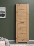 Garderobenschrank Follow in Artisan Eiche und Matera grau Flur Garderobe 62 x 199 cm