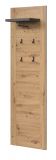 Garderobenpaneel Follow in Artisan Eiche und Matera grau Wandgarderobe 62 x 199 cm