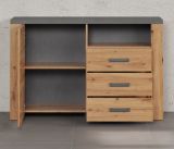 Sideboard Follow in Artisan Eiche und Matera grau Wohn- und Esszimmer Kommode 127 x 83 cm
