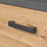 Kleiderschrank Follow in Artisan Eiche und grau Drehtrenschrank 3-trig 171 x 212 cm