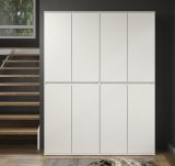 Garderobenschrank Nevada in wei Schuhschrank 148 x 191 cm