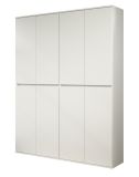 Garderobenschrank Nevada in wei Schuhschrank 148 x 191 cm