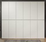 Garderobenschrank Nevada in wei� Schuhschrank 222 x 191 cm