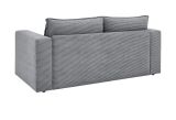 Sofa Pesaro in grau Cord Couch 2-Sitzer 180 cm