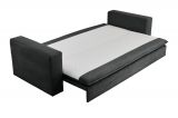 Schlafsofa Pesaro in grau Cord Sofa 3-Sitzer mit Bettfunktion 244 cm
