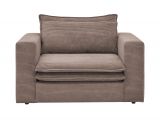 Loveseat Sessel Pesaro in braun Cord Loungesessel 125 cm