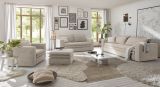 Loveseat Sessel Pesaro in beige Cord Loungesessel 125 cm