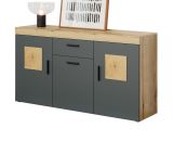 Sideboard Tyler in grau und Evoke Eiche Wohn- und Esszimmer Kommode 160 cm