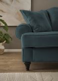 Sofa Adelina in blaugrn Landhaus Couch 3-Sitzer 200 cm