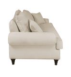 Sofa Adelina in beige Landhaus Couch 3,5-Sitzer 230 cm