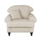 Sessel Adelina in beige Landhaus Loungesessel 110 cm