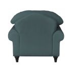 Sessel Adelina in blaugrn Landhaus Loungesessel 110 cm