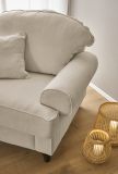 Sessel Set Adelina in beige Landhaus Loungesessel inklusive Hocker