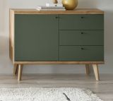 Sideboard Juna in Salbei und Evoke Eiche Kommode skandinavisch 107 x 83 cm