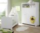Babyzimmer Olivia in wei� komplett Set 2-teilig mit Kleiderschrank und Babybett