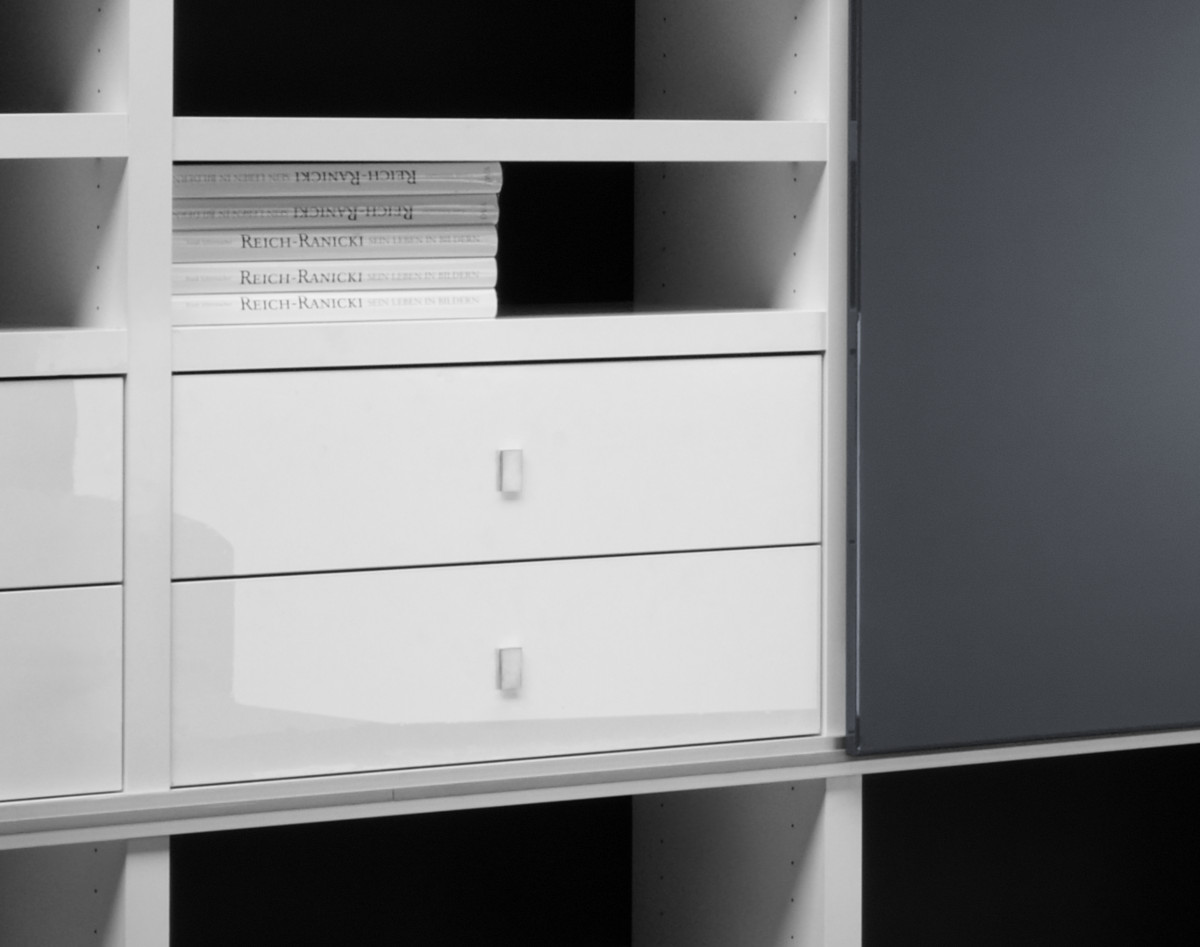 Wohnwand Bucherwand Hochglanz Weiss Tv Schiebetur