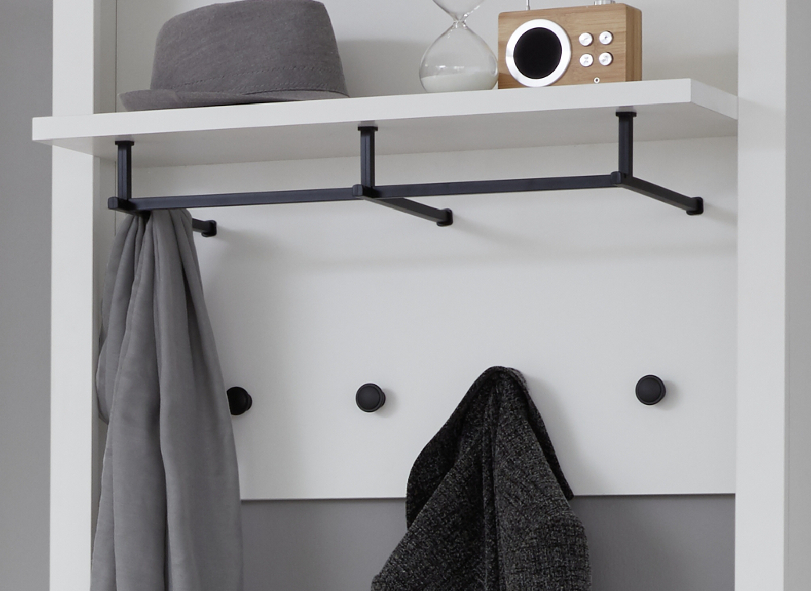 Garderobe Baxter 2 Teilig Weiss Landhaus