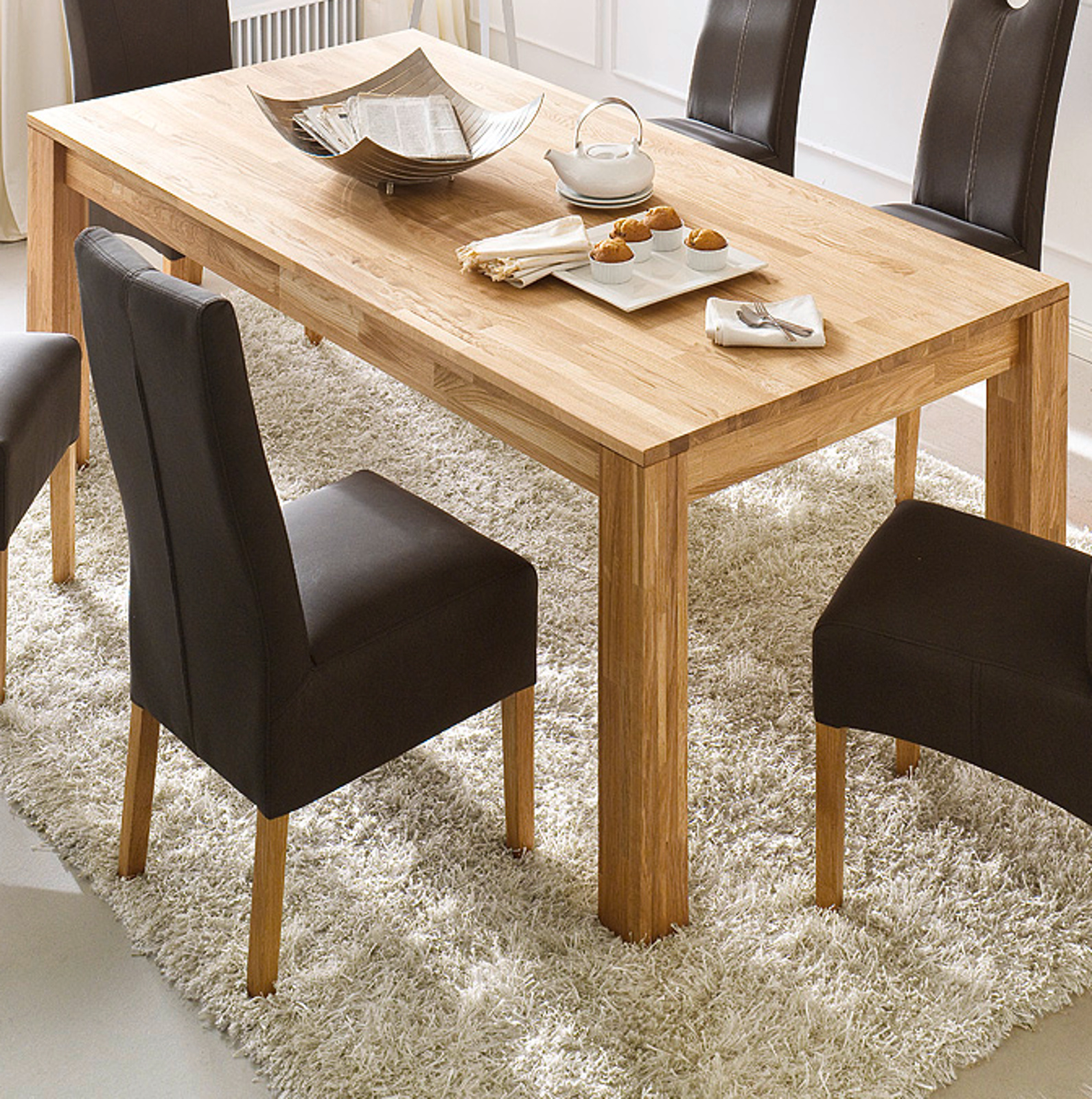 Esstisch Paul in Wildeiche massiv 140 cm