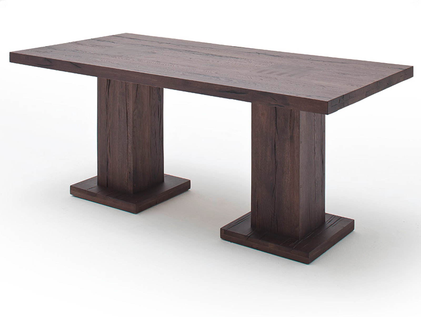 Säulentisch Manchester Eiche verwittert massiv 260 cm