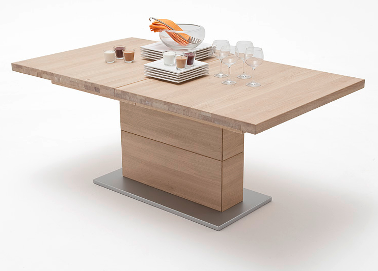 Esstisch Corato Eiche Bianco Massiv Geolt 140 Cm