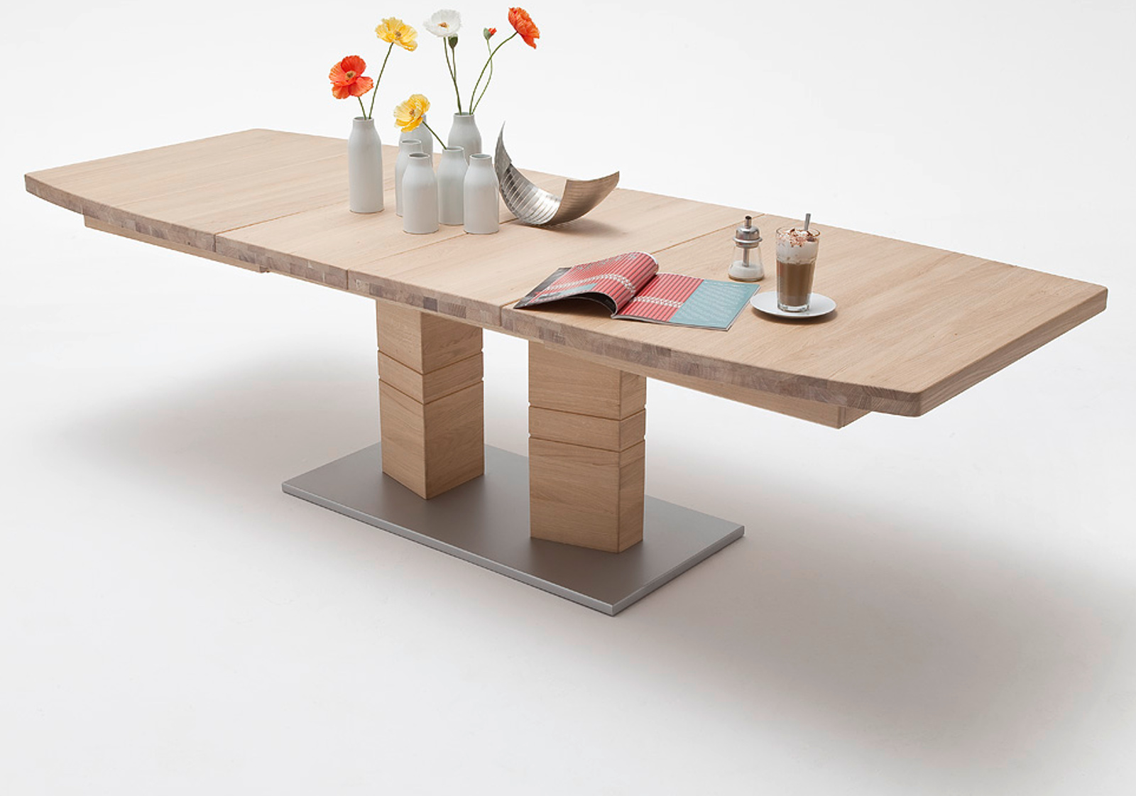 Esstisch Cuneo Eiche Bianco Massiv Geolt 140 Cm