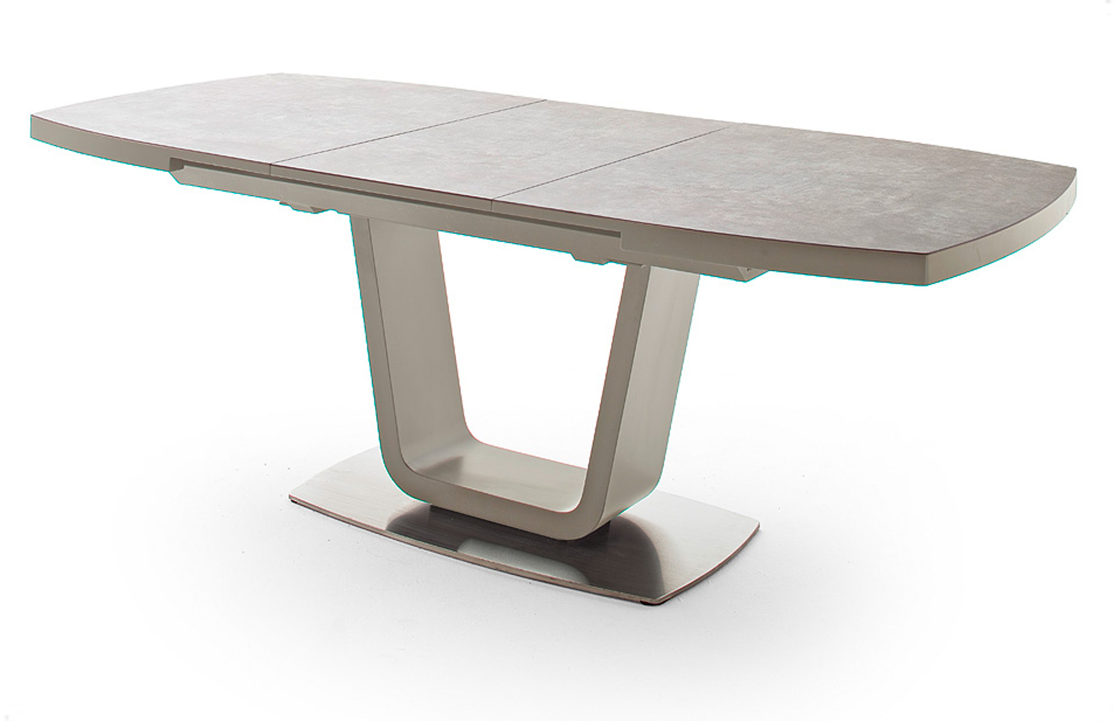 Esstisch Leandro taupe Lack Keramik taupe 180 cm