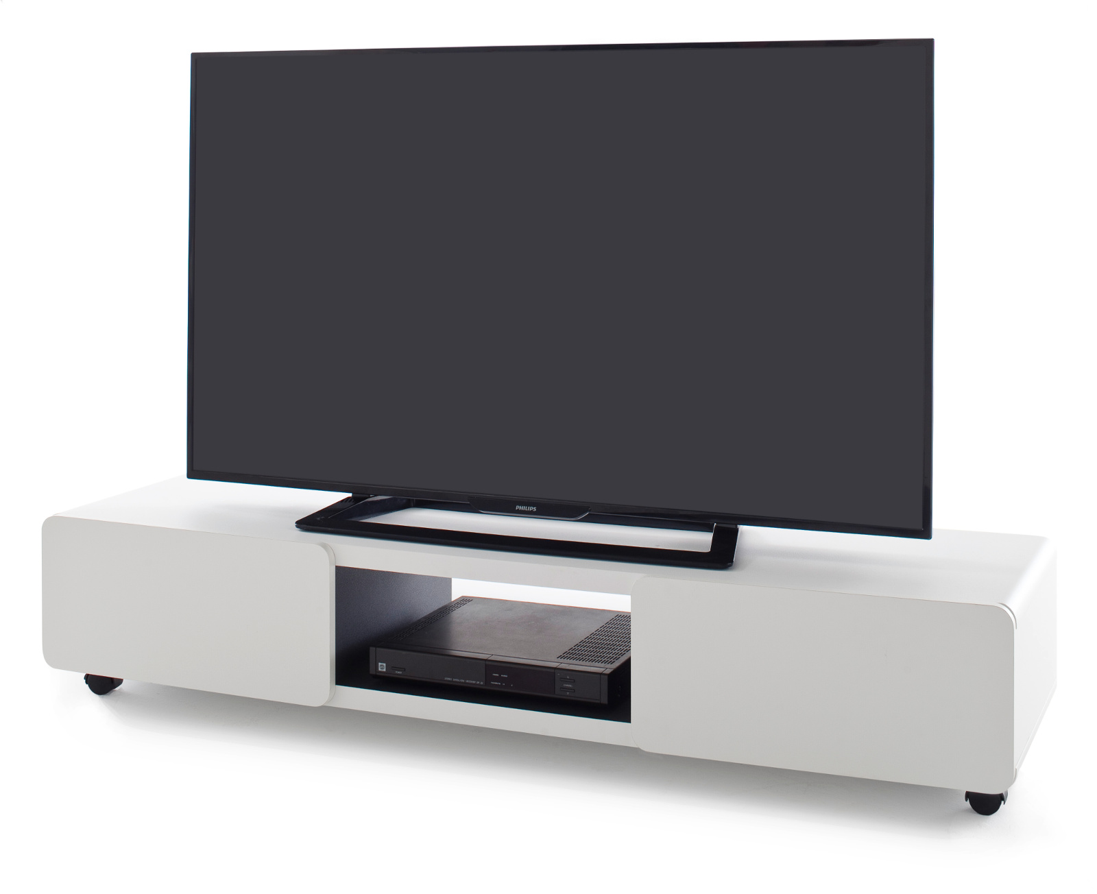 TV-Lowboard Jeff in weiß 140 cm TV-Lowboard Jeff in weiß 140 cm