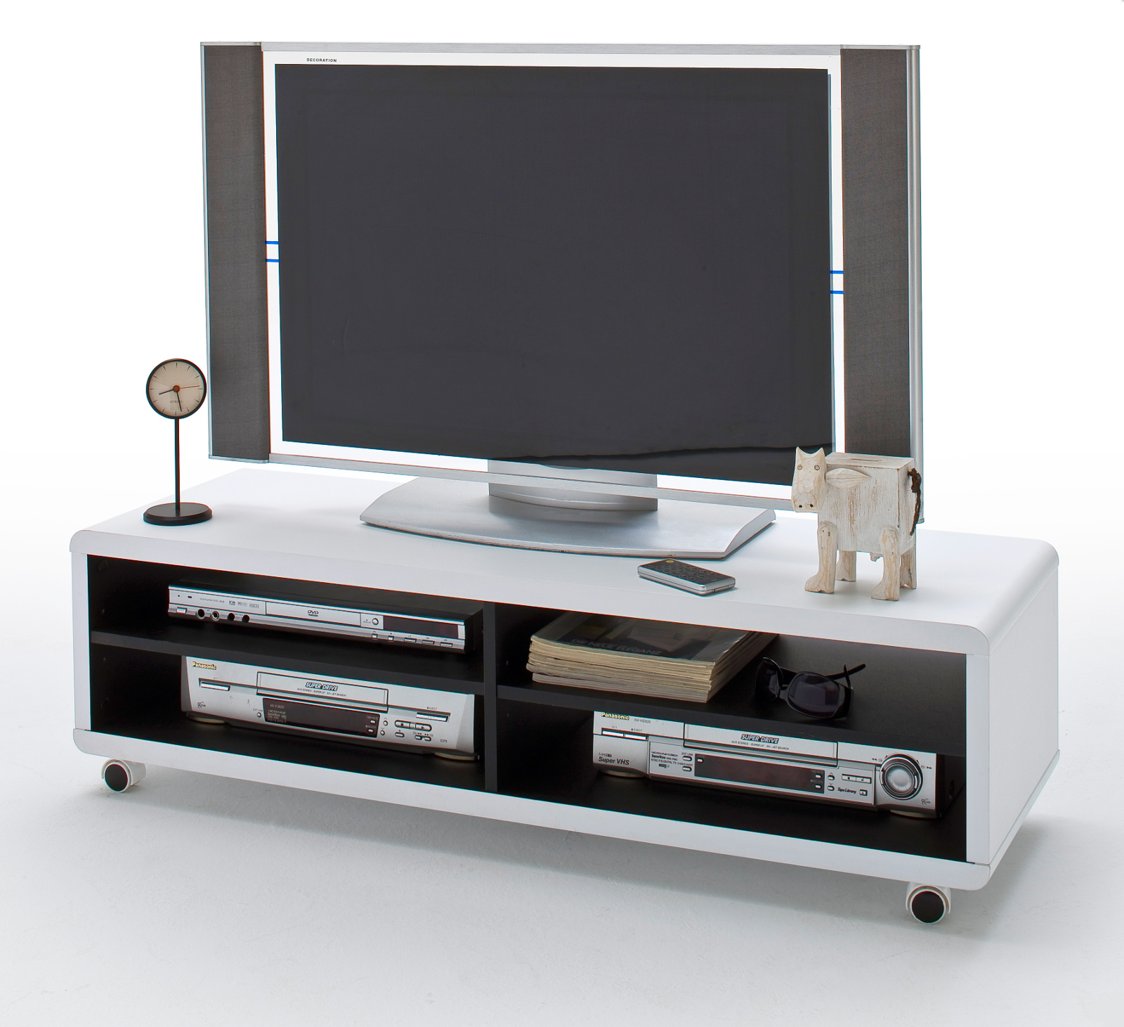 TVLowboard "Jeff" weiß 120 x 35 cm GünstigEinrichten