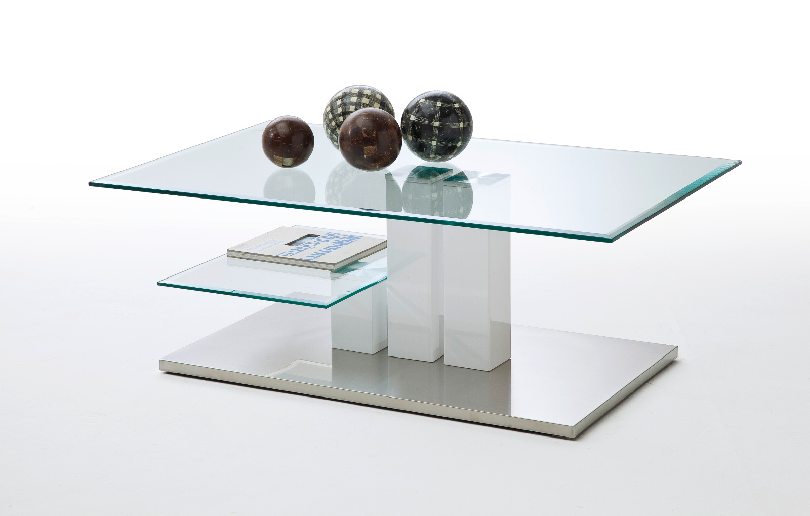 Couchtisch Nils Hochglanz Weiss 110 Cm