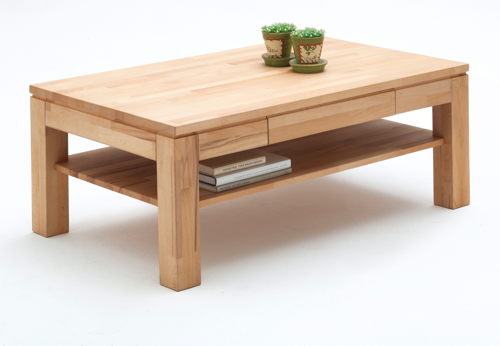 Couchtisch Julian Kernbuche massiv 115 cm