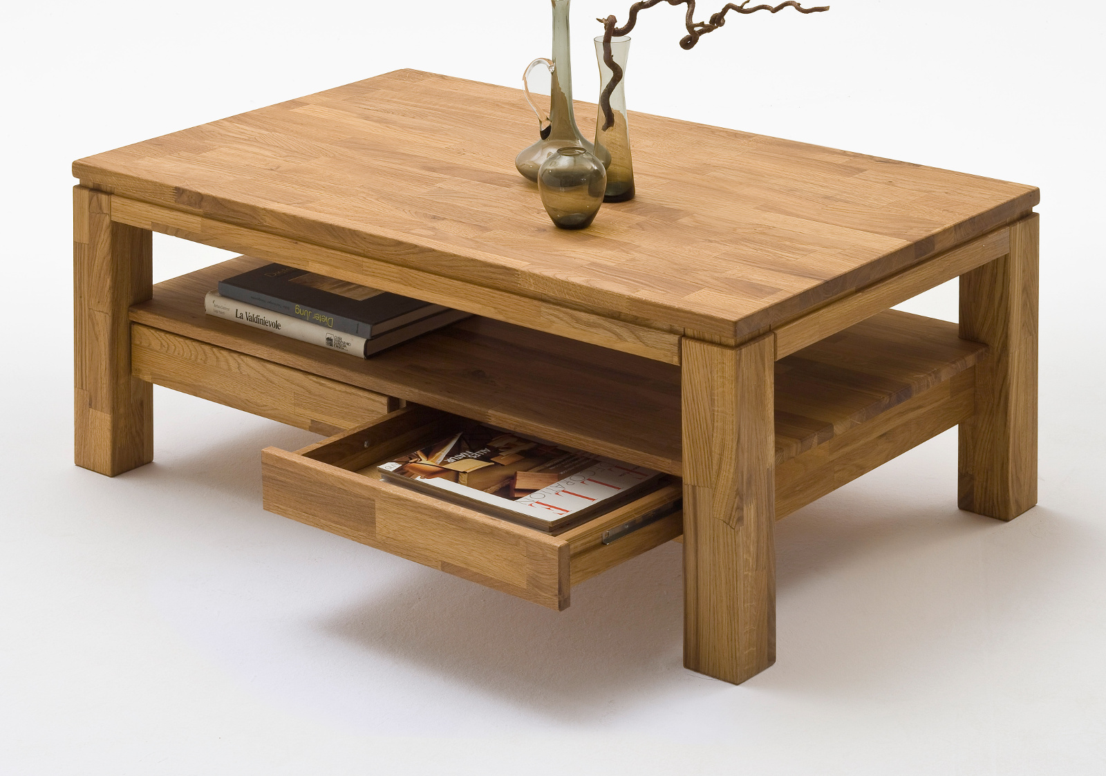 Couchtisch Eiche Massiv Schublade