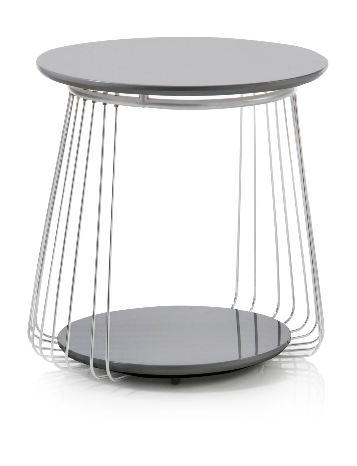 Couchtisch Vilnius matt schwarz 50 cm rund