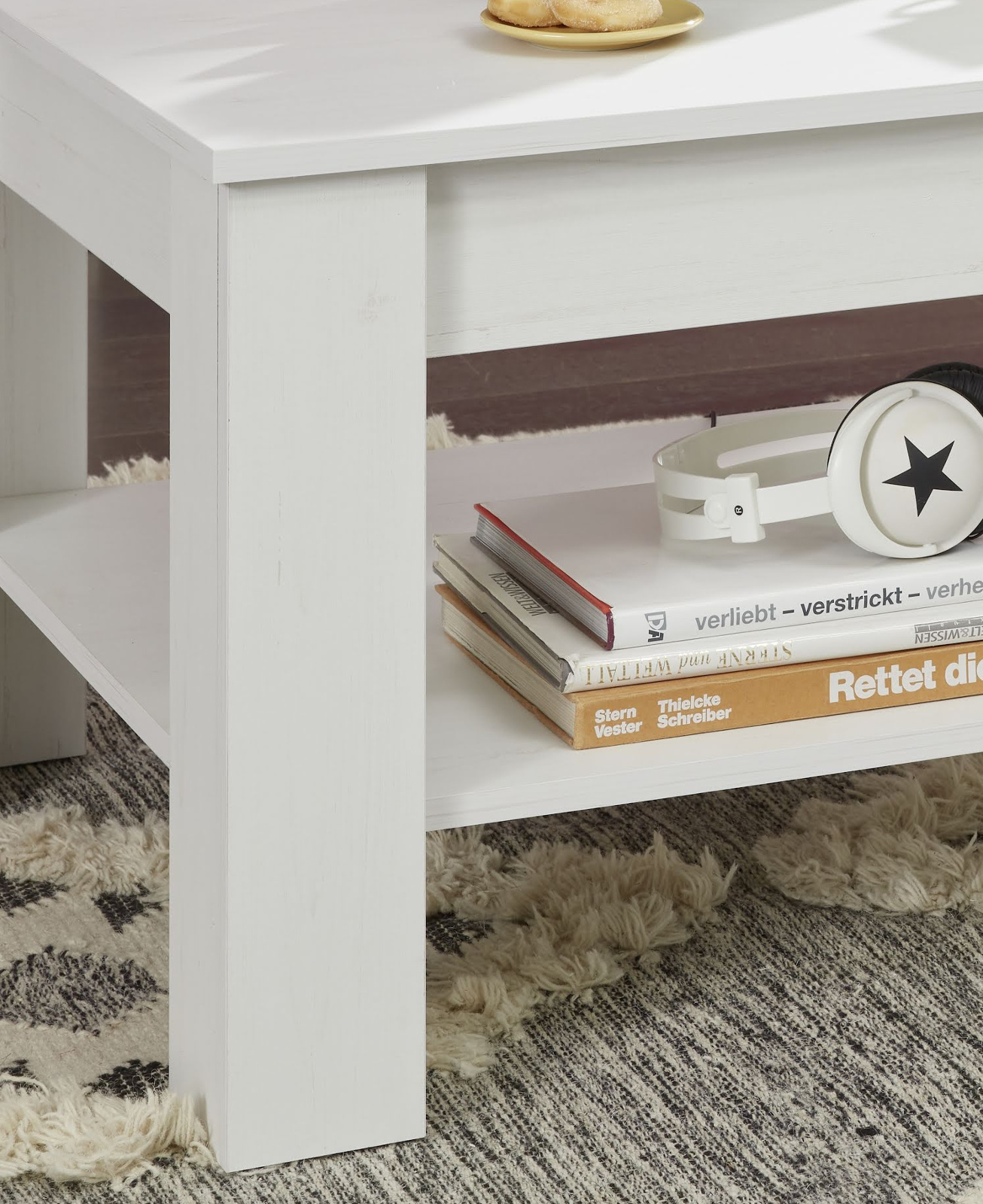 Tisch Couchtisch Wohnzimmertisch Loungetisch Andersen Pine weiß 110 x 67 cm 