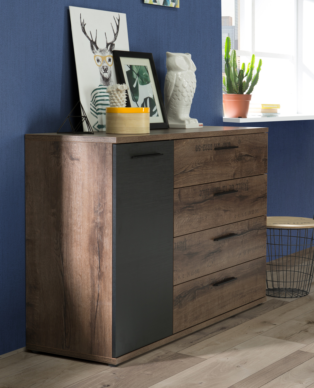 Kommode Jacky Schlammeiche 125 Cm