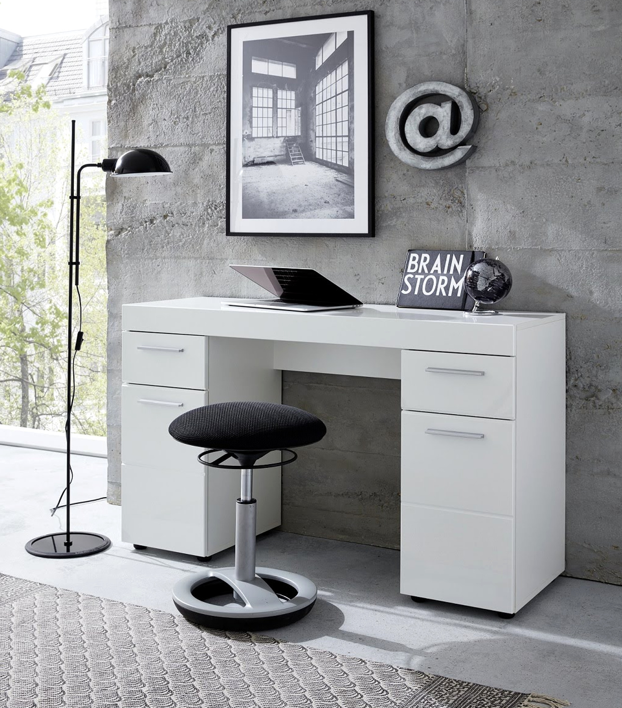 Schreibtisch Weiß Hochglanz 120 Cm 2021 Schreibtisch Weiß Hochglanz 120 Cm 2021