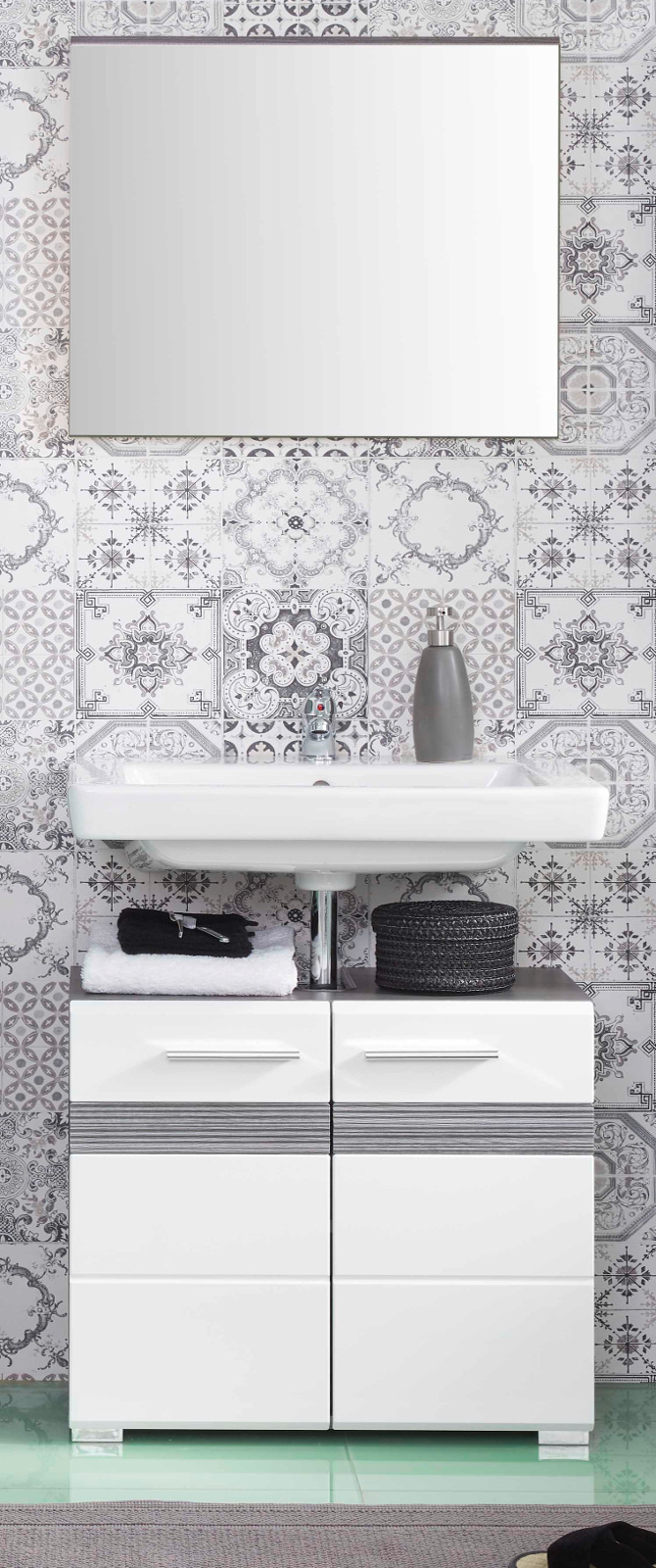 Badspiegel "SetOne" Sardegna grau Rauchsilber 60 cm