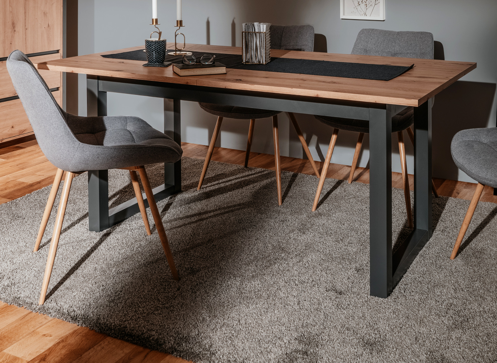Esstisch Denver Eiche 160 200 X 90 Cm Ausziehbar